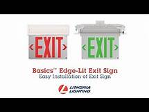 Video thumbnail for Basics™ Edge-Lit Exit Sign Installation