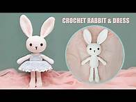 Video thumbnail for Amigurumi Tutorial l How To Crochet Bunny Rabbit ? l Rabbit and Dress