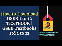 Video thumbnail for How to download GSEB 1 to 12 TEXTBOOK | GSEB Textbooks std 1 to 12