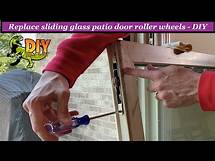 Video thumbnail for Replace sliding glass door roller wheels - DIY