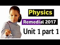 Video thumbnail for Remedial physics unit 1 part 1