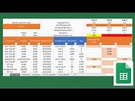Video thumbnail for production scheduling finite excel