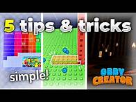 Video thumbnail for 5 TIPS AND TRICKS in Obby Creator!