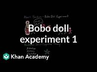 Video thumbnail for Observational learning: Bobo doll experiment and social cognitive theory | MCAT | Khan Academy