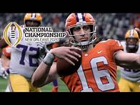 Video thumbnail for Clemson vs LSU Full Game | 2020 National Championship | College Football Live 1/13/2020 (Madden)