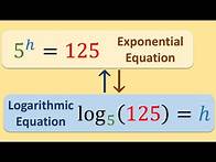 Video thumbnail for Converting Logarithmic to Exponential Equations in 5 Minutes
