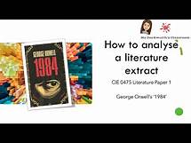 Video thumbnail for How to approach the extract question: CIE Literature IGCSE 0475/0992 Literature Paper 1: 1984 (pt 1)