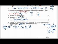Video thumbnail for Part 2 | IGCSE Chemistry 0620 | Chapter 3 Stoichiometry | Topic-Wise Past Paper Questions