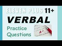 Video thumbnail for 11+ (Eleven Plus) Verbal Reasoning Practice Questions - How to Pass 11+