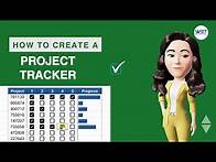 Video thumbnail for How To Create Project Tracker In Excel In An Easy Way