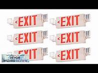 Video thumbnail for VEVOR LED Exit Sign with Emergency Lights Two Heads Emergency Exit Light Review