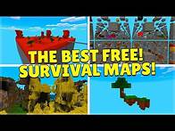 Video thumbnail for The TOP 5 FREE Minecraft Survival Maps to DOWNLOAD (MCPE/Bedrock)