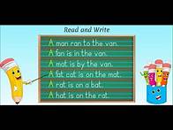 Video thumbnail for Read and Write Sentences using 3 Letter Phonic Words | Pre-Primary