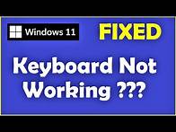 Video thumbnail for Keyboard Not Working in Windows 11 | How to Fix Keyboard Not Detecting Problem