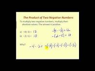 Video thumbnail for Multiply and Divide Integers