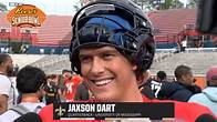 Video thumbnail for Ole Miss QB Jaxson Dart | 2025 Senior Bowl interview