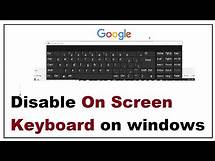 Video thumbnail for How to Disable On Screen Keyboard on Windows 10