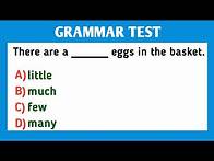 Video thumbnail for QUANTIFIERS: A few, Many, Much, Little, Any | Grammar Quiz