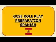 Video thumbnail for Spanish GCSE role play preparation