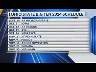 Video thumbnail for 2024 football schedule dates set for Ohio State