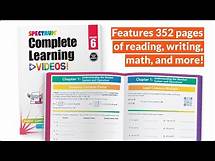 Video thumbnail for Spectrum Complete Learning + Videos 6th Grade Workbooks All Subjects