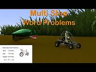 Video thumbnail for Multi Step Word Problems 4th Grade - Mage Math