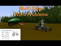 Video thumbnail for Multi Step Word Problems 4th Grade - Mage Math