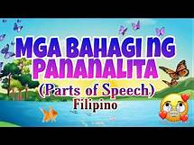 Video thumbnail for Mga Bahagi ng Pananalita/Parts of Speech