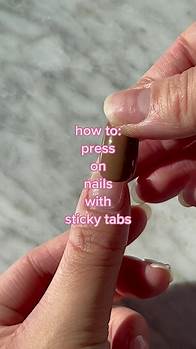 Video thumbnail for How to Apply Press On Nails with Sticky Tabs Tutorial