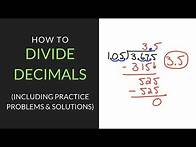 Video thumbnail for How to Divide Decimals | 6th Grade | Mathcation.com