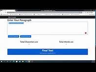 Video thumbnail for Character Counter & Word Counter Web Page | React JS source code available