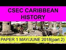 Video thumbnail for 2018 Caribbean history paper 1 P2