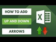 Video thumbnail for How to Add Up and Down Arrows in Excel? #excel #exceltutorial