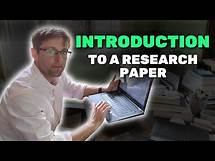 Video thumbnail for How To Write A Research Paper: Introduction (Complete Tutorial)