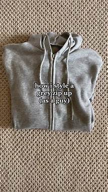 Video thumbnail for favgarcon (@favgarcon) - Stylish Ways to Wear a Grey Zip Up Hoodie for Men