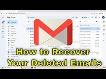 Video thumbnail for How to Recover Your Deleted Emails in Gmail [Guide]