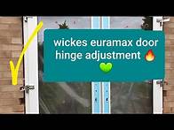 Video thumbnail for How to adjust upvc French door hinges wickes Euramax💚🚀