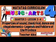 Video thumbnail for MATATAG Music and Arts 4 Grade 4 Quarter 3 Lesson 3 - 4 Legends and Folklore of the Province