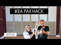 Video thumbnail for AMAZING IKEA Pax Wardrobe Hack | Built In with Custom Doors
