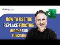 Video thumbnail for REPLACE Function in Excel | Find and Replace Formula | Replace Characters Based on Their Position