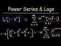 Video thumbnail for Power Series Representation With Natural Logarithms - Calculus 2