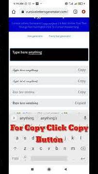 Video thumbnail for Cursive Letters Generator | Cursive Text Generator | Cursive Font Generator 2021