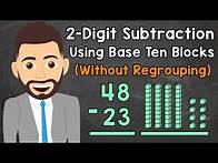 Video thumbnail for Subtracting 2-Digit Numbers Using Base 10 Blocks Without Regrouping | Elementary Math with Mr. J