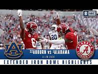 Video thumbnail for #22 Auburn Tigers vs. #1 Alabama Crimson Tide: Extended Highlights | CBS Sports HQ