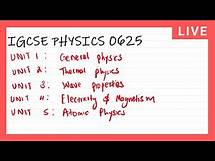 Video thumbnail for IGCSE Physics 0625 | Complete Syllabus Walkthrough Part 1