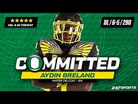 Video thumbnail for WATCH: 5-star DL Aydin Breland commits to the Oregon Ducks LIVE on 247Sports