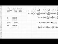 Video thumbnail for How to calculate the distance between two points knowing latitude and longitude - Excel/VBA for
