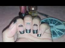 Video thumbnail for Fall French Manicure- Glitter Nail Art Tutorial | Rose Pearl Art