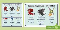 Video thumbnail for Dragon Adjectives Word Mat | Resource Pack