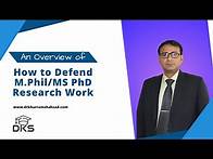 Video thumbnail for How to Defend Your MS/MPhil/PhD Research Thesis